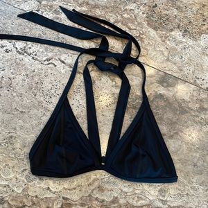 PINK Victoria’s Secret Black Bathing Suit Top - Size M